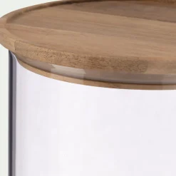 alinea Bocal De Cuisine*Bocal en verre avec couvercle en acacia 1,8L - Transparent