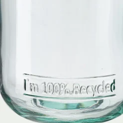 alinea Bocal De Cuisine*Bocal en verre recyclé avec couvercle en bois 82cl - Transparent
