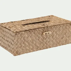 alinea Boîte De Rangement|Accessoire De Salle De Bain*Boite à mouchoirs en jonc de mer - Naturel