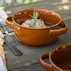 alinea Vaisselle Petit Déjeuner|Bol*Bol à soupe avec anse D13,5cm - brun rustrel Marron