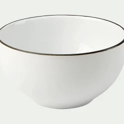 alinea Vaisselle Petit Déjeuner|Bol*Bol en grès D14,3cm - Blanc