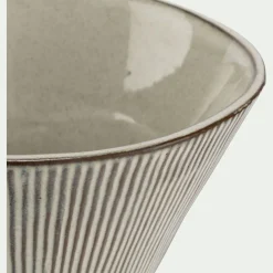 alinea Vaisselle Petit Déjeuner|Bol*Bol en grès réactif D18cm - écorce Marron