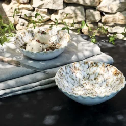 alinea Vaisselle Petit Déjeuner|Bol*Bol marbré en grès D18,5cm - alpilles Beige