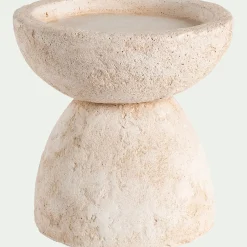 alinea Bougeoir*Bougeoir en ciment H15xD15,3cm - Beige