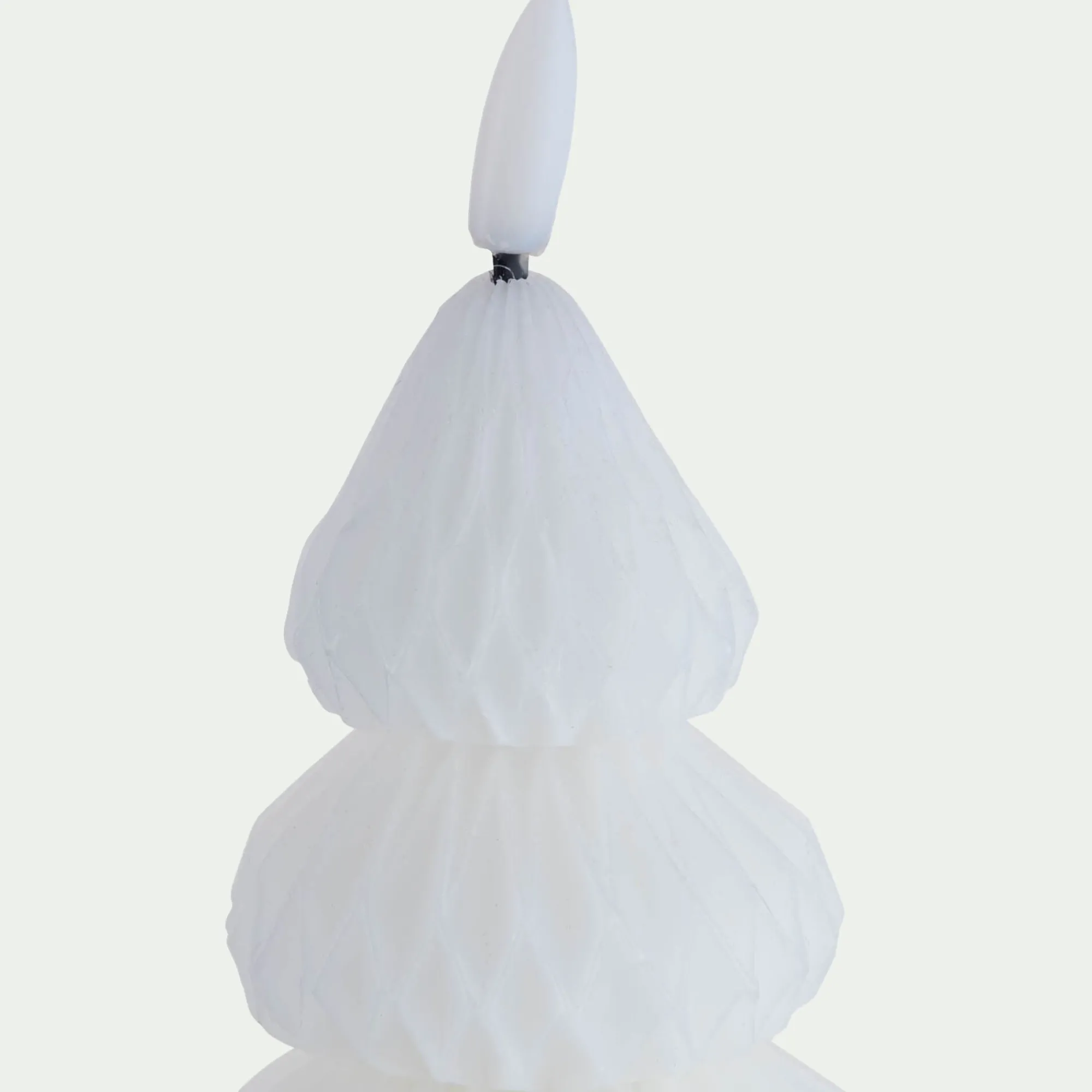 alinea Décoration De La Table De Noël|Petit Sapin De Noël*Bougie à LED forme sapin H13,5cm - Blanc