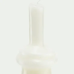 alinea Bougie*Bougie déco contemporaine H28,5cm - Blanc