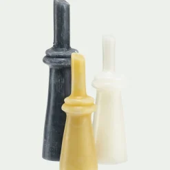 alinea Bougie*Bougie déco contemporaine H28,5cm - Blanc