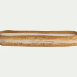 alinea Bougie*Bougie en faïence ovale l34,5cm - Beige