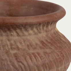 alinea Bougie*Bougie en grès H10cm - Marron