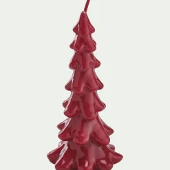 alinea Petit Sapin De Noël|Bougie Et Photophore De Noël*Bougie forme sapin H15,8cm (couleur aléatoire) Rouge