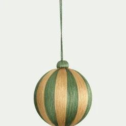alinea Boule De Noël*Boule de Noël à rayures tissées D10cm - Vert