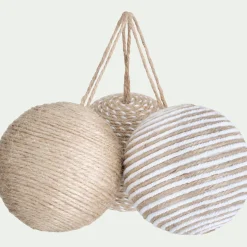 alinea Boule De Noël*Boule de noël D10cm - (modèle aléatoire) Naturel