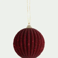 alinea Boule De Noël*Boule de Noël D8cm - (modèle aléatoire) Rouge
