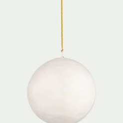 alinea Boule De Noël*Boule de Noël en papier mâché D7cm - Blanc