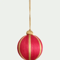 alinea Boule De Noël*Boule de Noël en tissu D8cm - Rouge