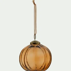 alinea Boule De Noël*Boule de Noël en verre D9cm - Orange