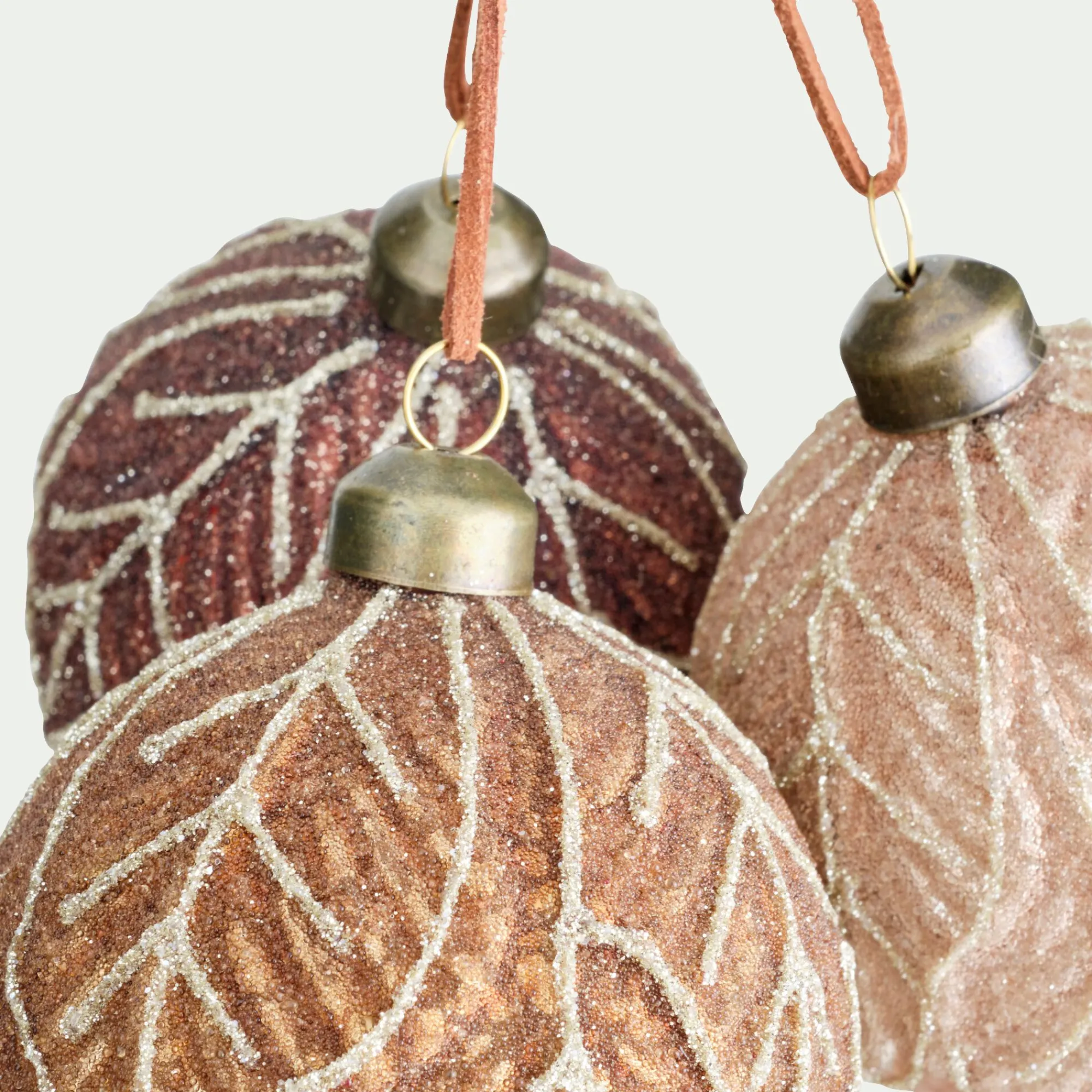 alinea Boule De Noël*Boule de noël en verre D8cm - (modèle aléatoire) Vert
