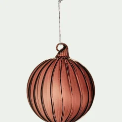 alinea Boule De Noël*Boule de Noël twistée en verre D8cm - Marron