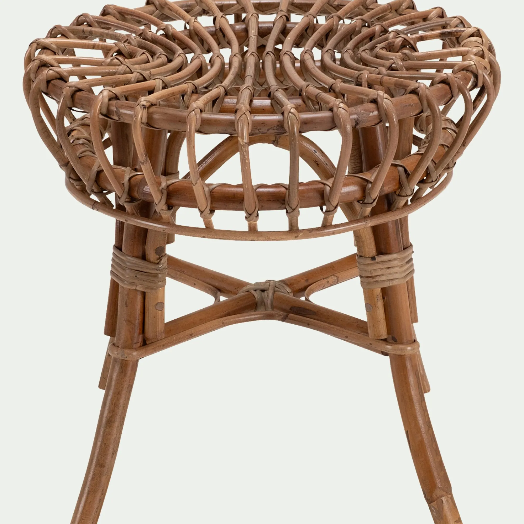 alinea Bout De Canapé*Bout de canapé en rotin D44xH41cm - Naturel
