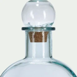 alinea Décoration À Poser|Vase*Bouteille décorative en verre recyclé H45cm - Transparent
