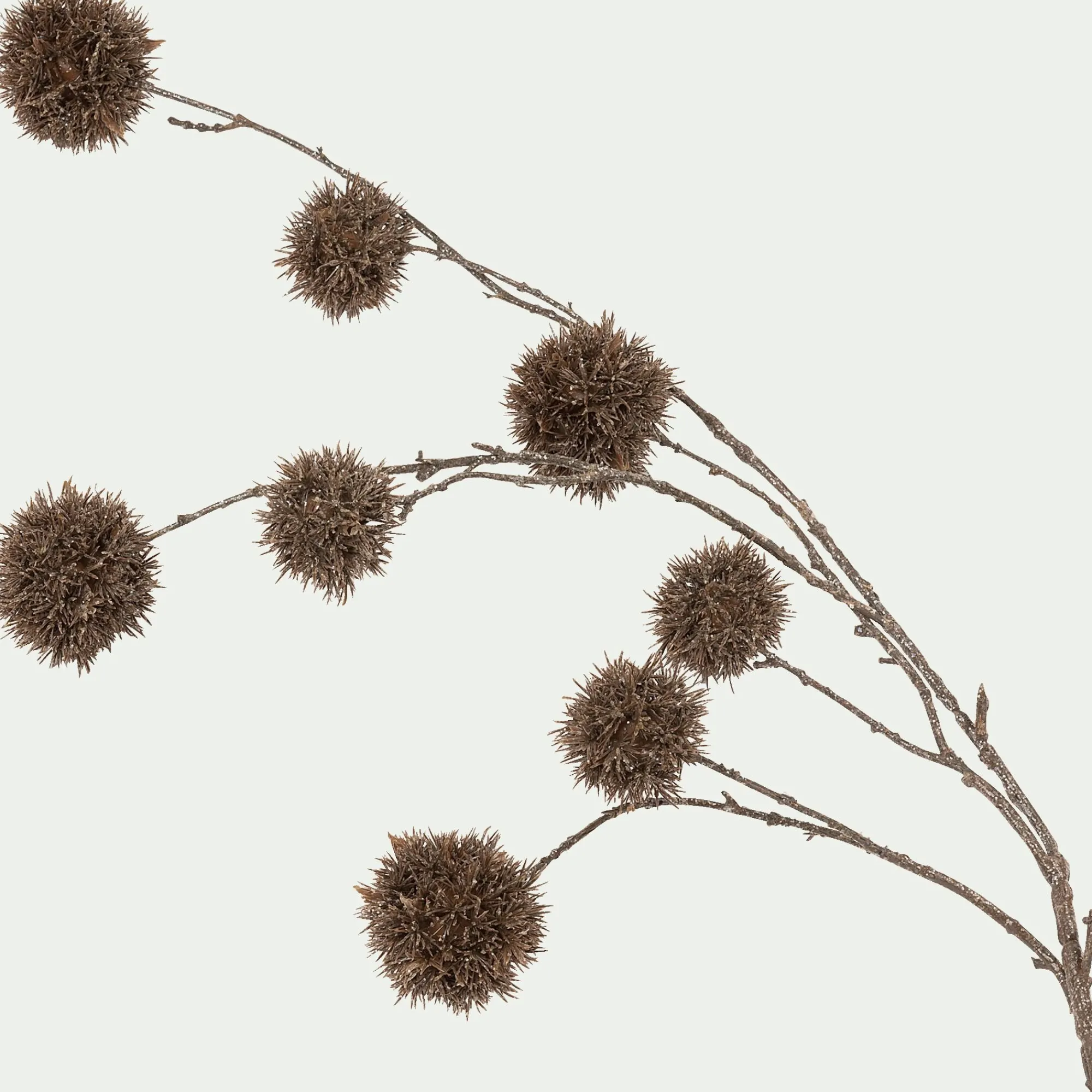 alinea Plante Artificielle|Vase Et Branchage De Noël*Branchage de Noël artificiel de chardon L114cm - naturel