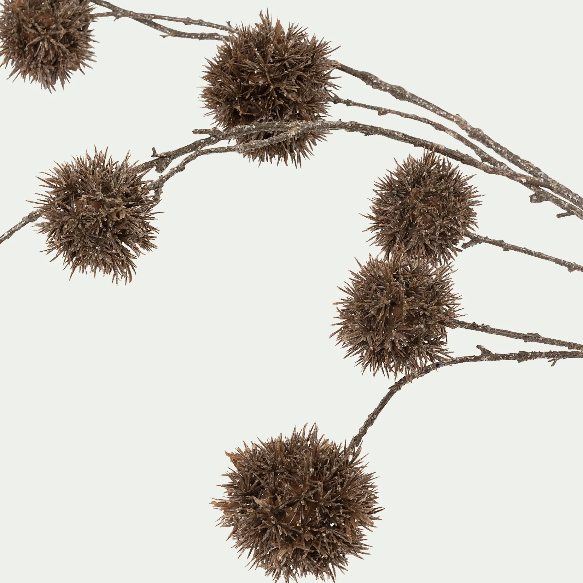 alinea Plante Artificielle|Vase Et Branchage De Noël*Branchage de Noël artificiel de chardon L114cm - naturel