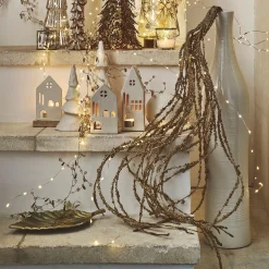 alinea Plante Artificielle|Décoration De La Table De Noël*Branchage de Noël artificiel d'amarante H130cm - Doré