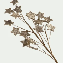 alinea Vase Et Branchage De Noël*Branchage de Noël artificiel étoilé H70cm - Doré
