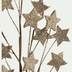 alinea Vase Et Branchage De Noël*Branchage de Noël artificiel étoilé H70cm - Doré
