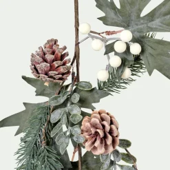 alinea Vase Et Branchage De Noël*Branchage de Noël artificiel de sapin et de baies H60cm - Vert