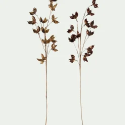 alinea Vase Et Branchage De Noël*Branche artificielle de coton - H75cm Doré