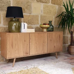 alinea Buffet De Salle À Manger|Buffet*Buffet 3 portes effet bois - Bois clair