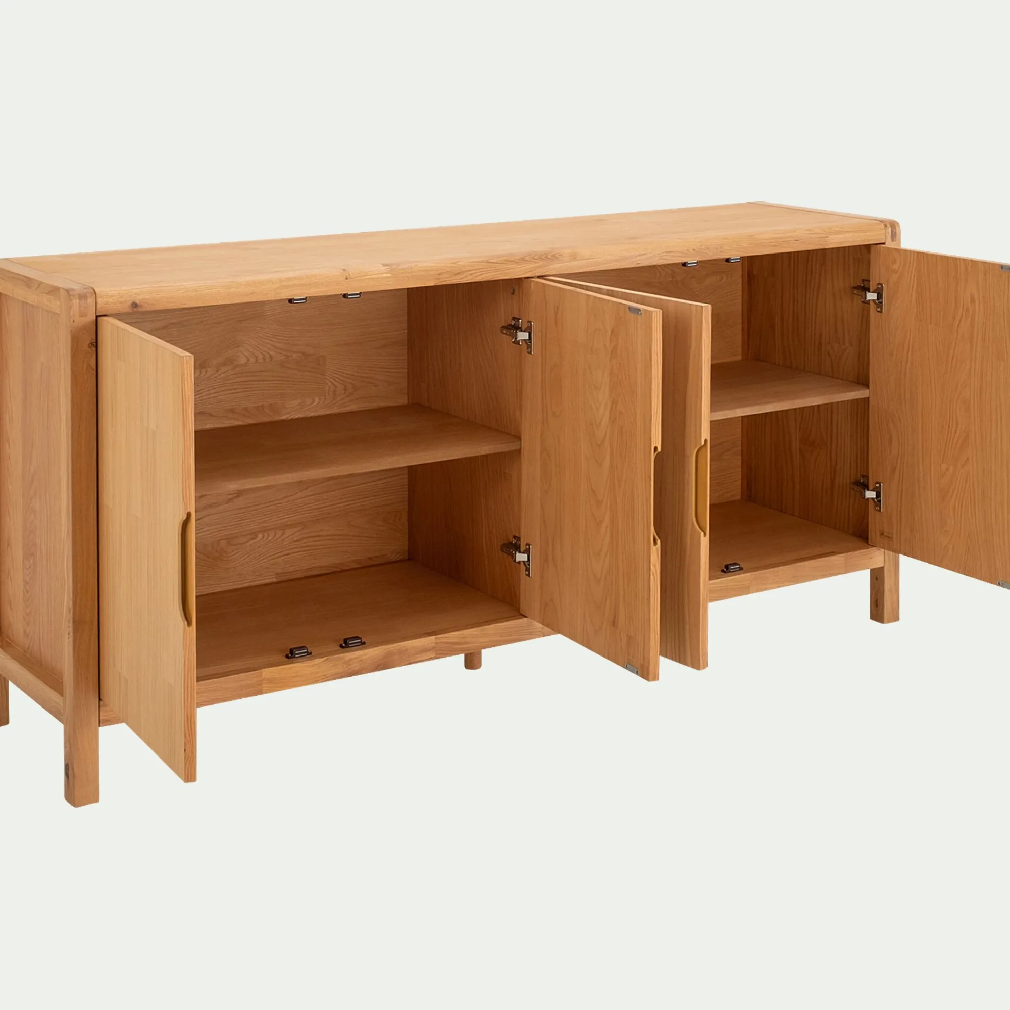 alinea Buffet De Salle À Manger|Buffet*Buffet 4 portes en chêne massif - Bois clair