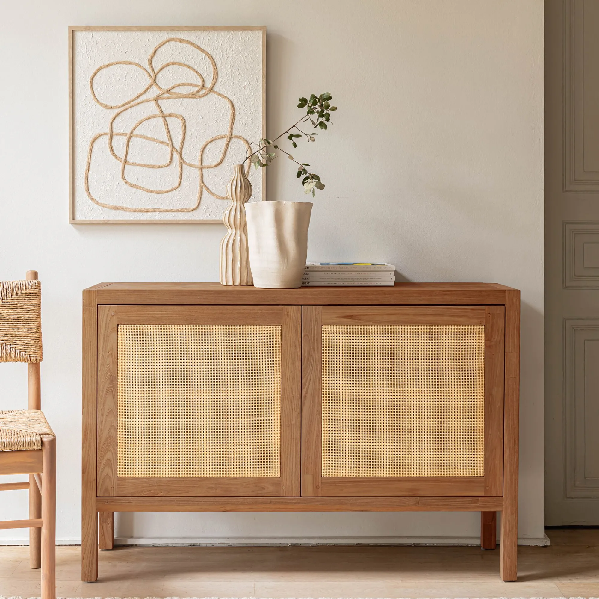 alinea Buffet De Salle À Manger|Buffet*Buffet 2 portes en teck recyclé - Bois clair