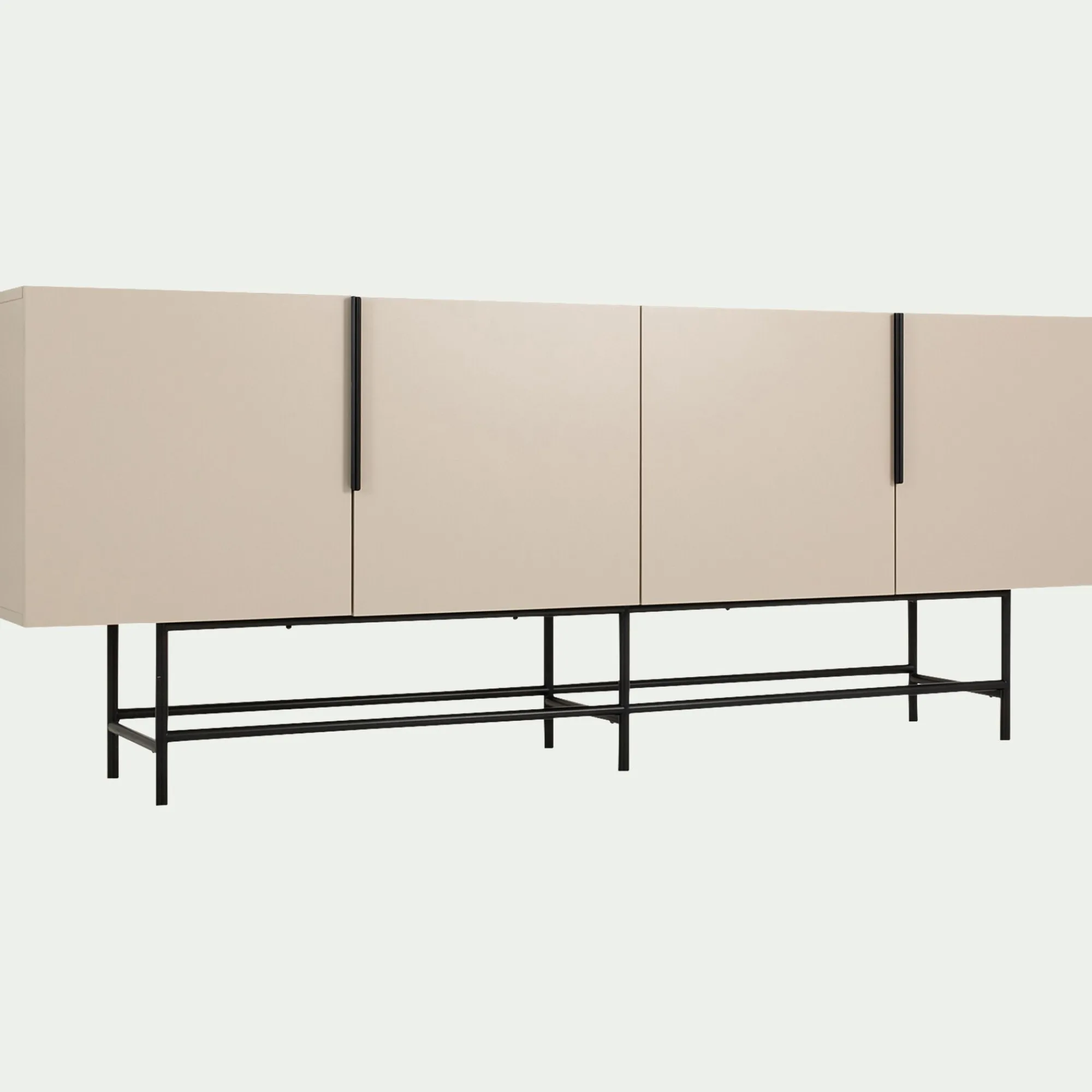 alinea Buffet De Salle À Manger|Buffet*Buffet bas 4 portes en bois - Beige