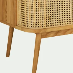 alinea Buffet De Salle À Manger|Buffet*Buffet cannage 3 portes en bois - Bois clair