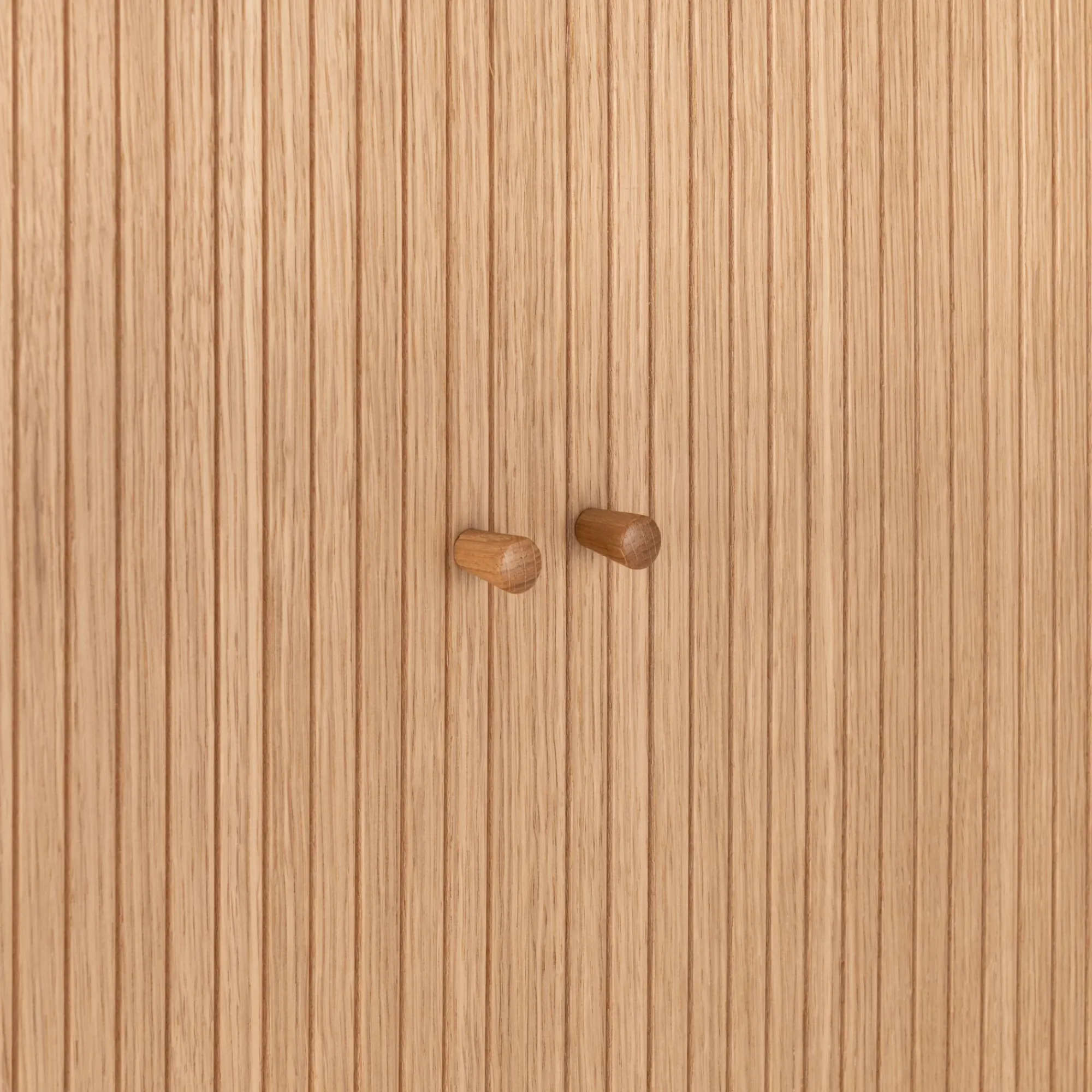 alinea Buffet De Salle À Manger|Buffet*Buffet ovale en bois cannelé - Bois clair