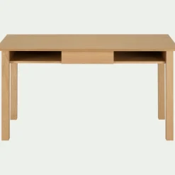 alinea Bureau*Bureau avec tiroir en bois L140cm - Bois clair
