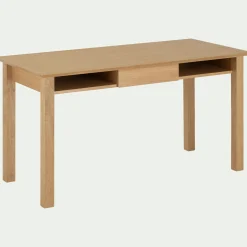 alinea Bureau*Bureau avec tiroir en bois L140cm - Bois clair