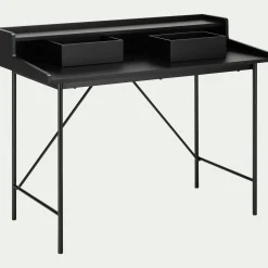 alinea Bureau*Bureau en bois L120cm - Noir