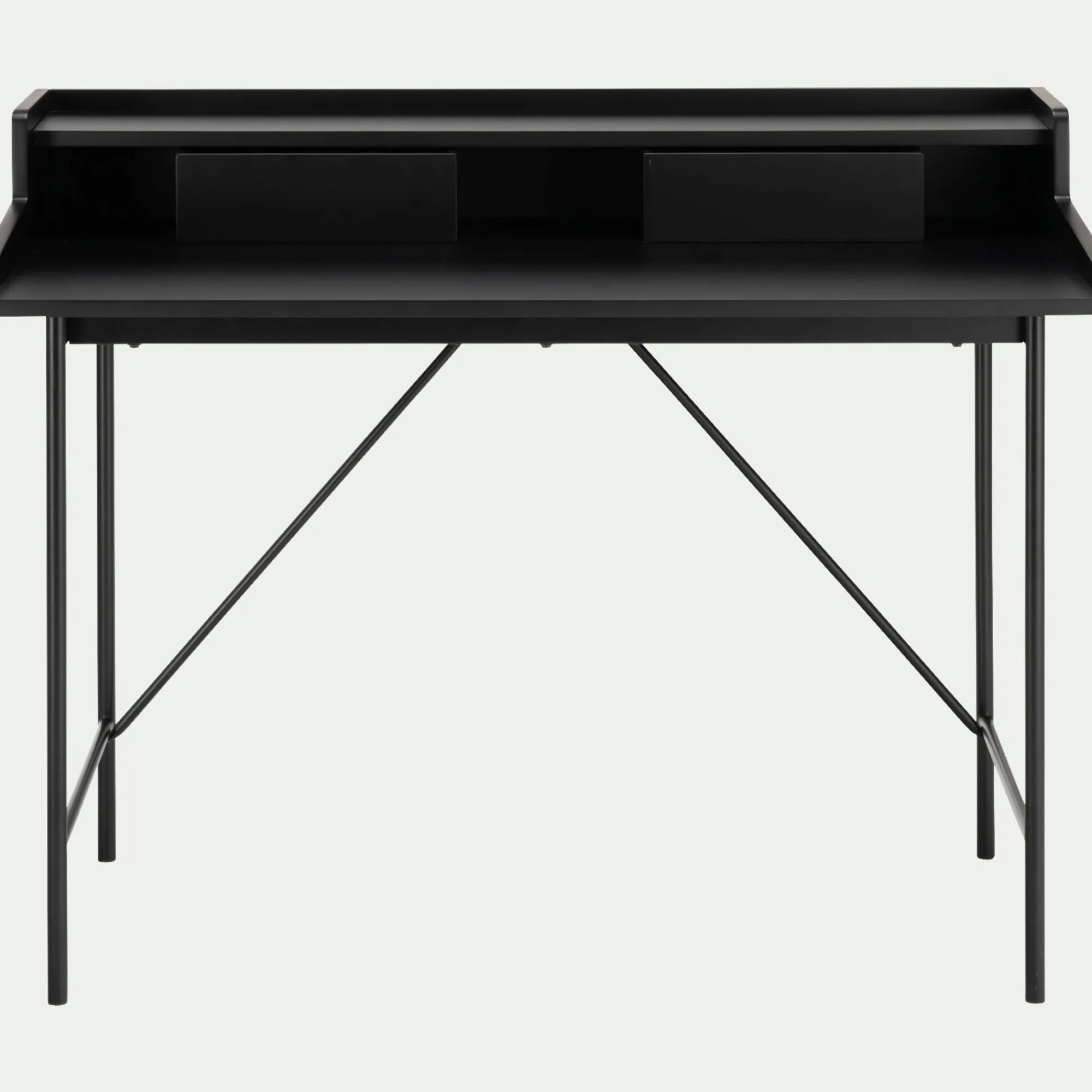 alinea Bureau*Bureau en bois L120cm - Noir