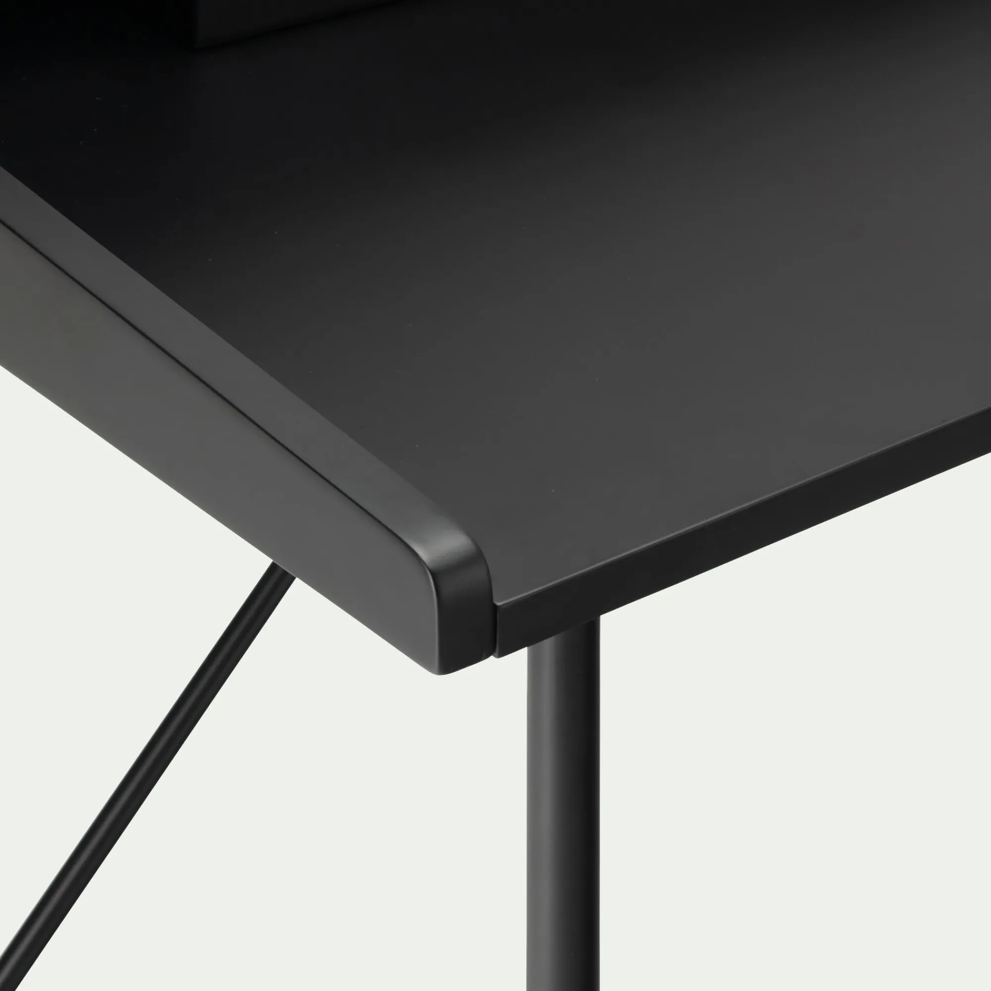 alinea Bureau*Bureau en bois L120cm - Noir