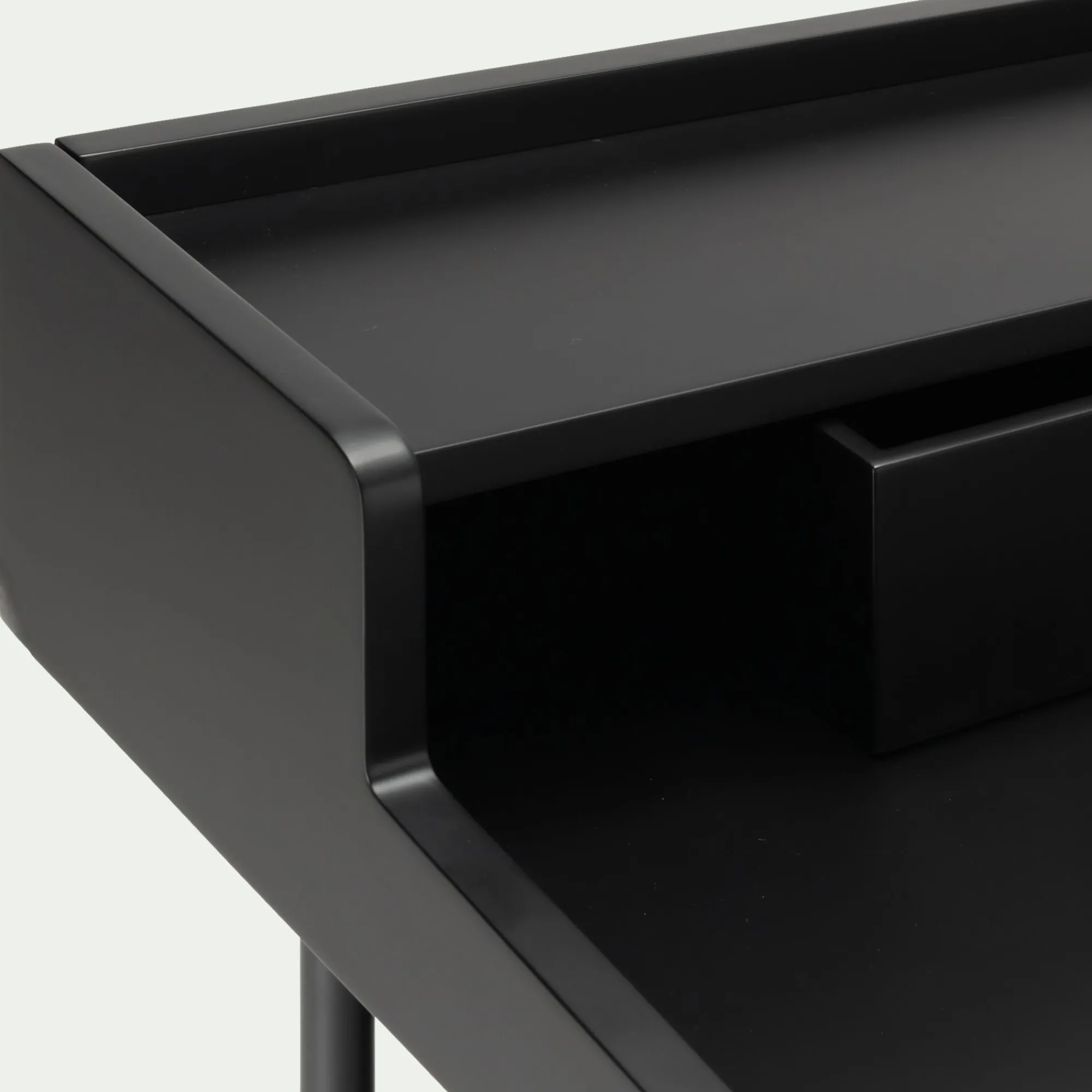 alinea Bureau*Bureau en bois L120cm - Noir