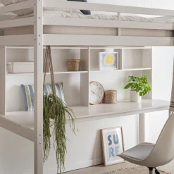 alinea Bureau Enfant|Armoire Enfant*Bureau enfant en pin avec étagère - Blanc