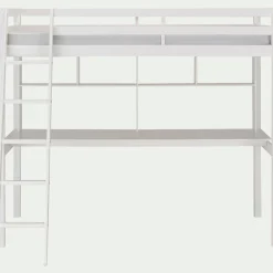 alinea Bureau Enfant|Armoire Enfant*Bureau enfant en pin avec étagère - Blanc