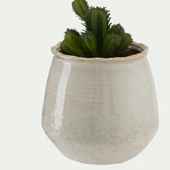 alinea Pot De Fleur*Cache-pot en céramique D14xH12,5cm - Beige