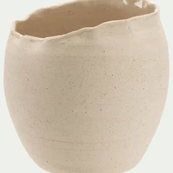 alinea Pot De Fleur*Cache-pot en grès D19,5cm - Beige