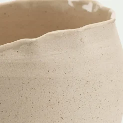alinea Pot De Fleur*Cache-pot en grès D19,5cm - Beige