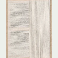 alinea Toile, Tableau Et Affiche*Cadre décoratif en corde 45x60cm - Beige