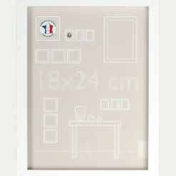 alinea Cadre Photo*Cadre photo en bois 18x24cm - Blanc